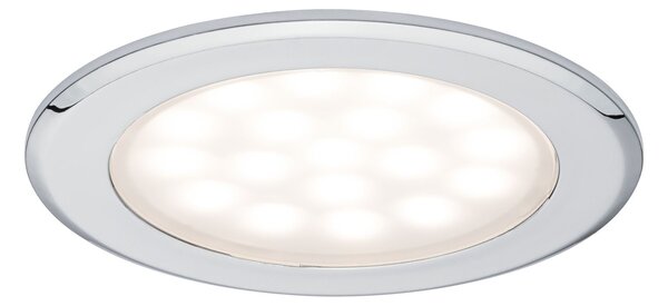 P 99920 LED nábytkové vestavné svítidlo kruhové 2ks sada 2x2,5W chrom - PAULMANN