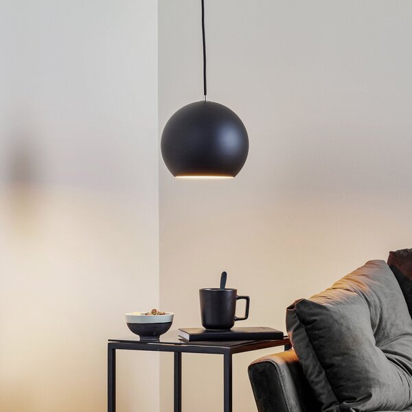 Závěsná svítidlo &Tradition, Topan VP6, stmívatelné, Černá, Obývací pokoj, Kov, Design