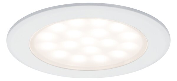 P 99921 LED nábytkové vestavné svítidlo kruhové 2ks sada 2x2,5W bílá mat - PAULMANN