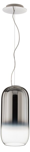 Závěsná svítidlo Artemide, Gople, stmívatelné, Šedá, Obývací pokoj, Sklo, Design