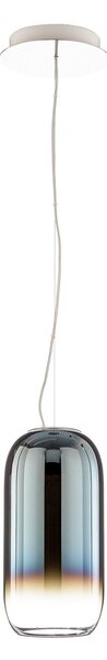 Závěsná svítidlo Artemide, Gople Mini, stmívatelné, Modrá, Obývací pokoj, Sklo, Design