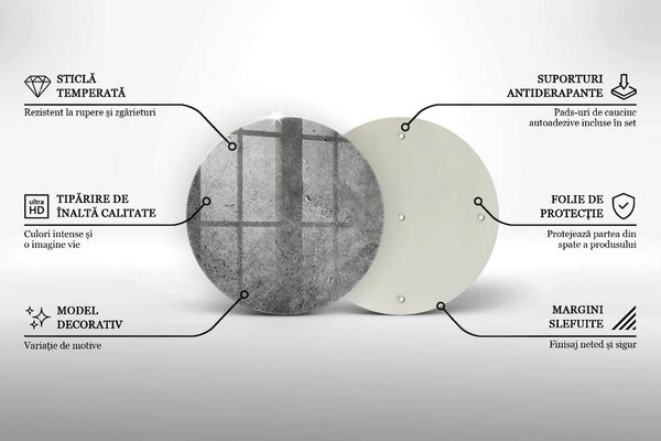 Tácek pod svíčku Textura betonového kamene ppzo-00027443
