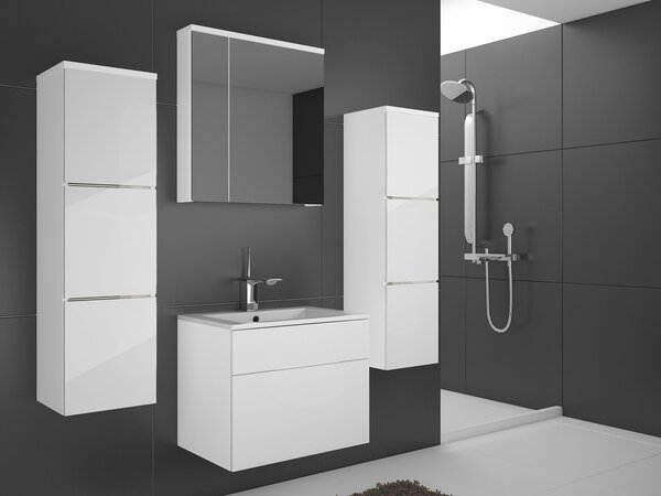 Koupelna Pirton (lesk bílý). Akce -10%