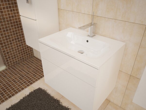 Koupelna Pirton (lesk bílý). Akce -10%