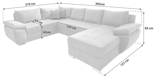 SEDACÍ SOUPRAVA, textil, hnědá P & B - Sedací soupravy, Online Only