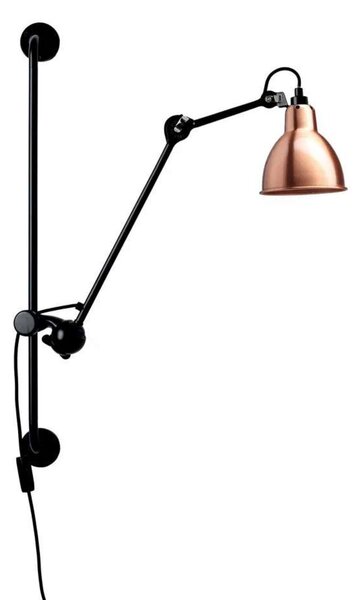 Nástěnná Svítidla Lampe Gras, 201 Round, Černá, Obývací pokoj, Kov, Industriální design