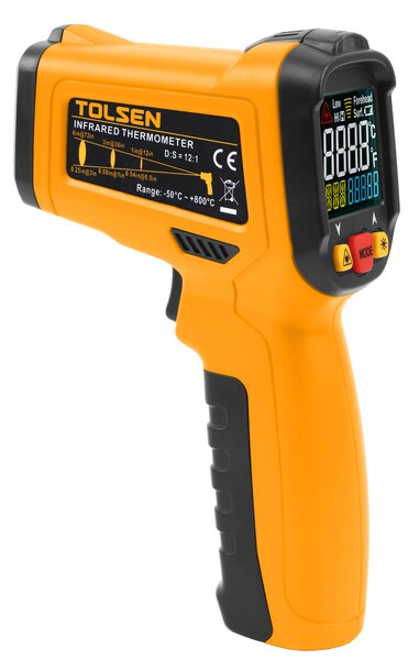 Bezkontaktní infračervený teploměr -50 až +800 °C