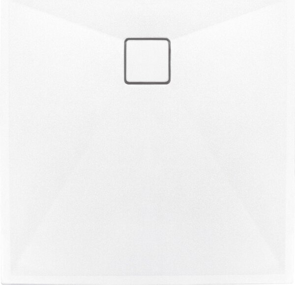 Deante Correo, čtvercová granitová sprchová vanička 80x80x3, 5 cm, bílá matná, DEA-KQR_A42B