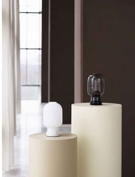 Stolní lampa Normann Copenhagen, Šedá, Obývací pokoj, Sklo