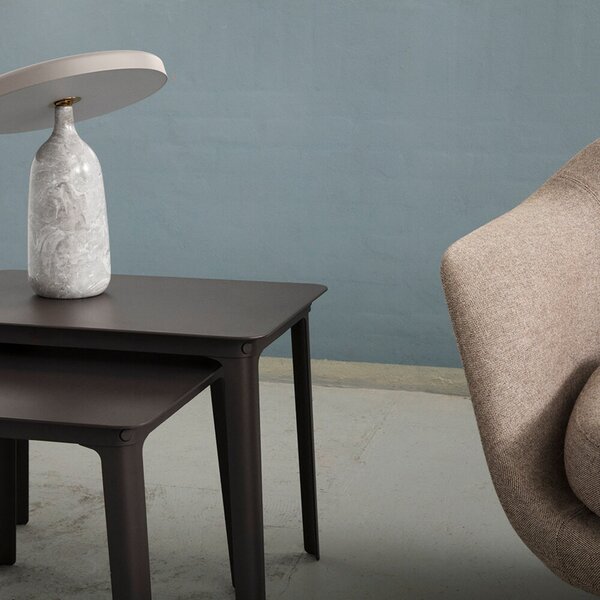 Stolní lampa Normann Copenhagen, Šedá, Obývací pokoj, Kov
