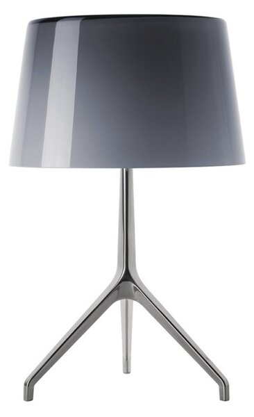 Stolní lampa Foscarini, stmívatelné, Šedá, Obývací pokoj, Hliník