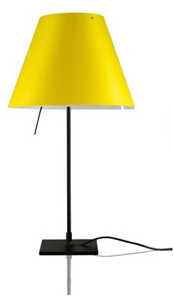 Stolní lampa Luceplan, Žlutá, Obývací pokoj, Hliník