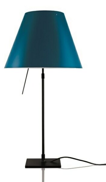 Stolní lampa Luceplan, stmívatelné, Modrá, Obývací pokoj, Hliník