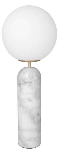 Stolní lampa Globen Lighting, Torrano, Bílá, Obývací pokoj, Sklo, Design