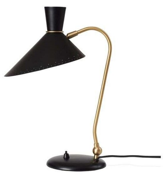 Stolní lampa Warm Nordic, Bloom, Černá, Obývací pokoj, Kov, Vintage