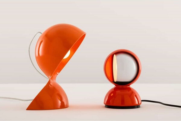 Stolní lampa Artemide, Oranžová, Obývací pokoj, Plast