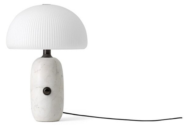 Stolní lampa Vipp, stmívatelné, Bílá, Obývací pokoj, Sklo