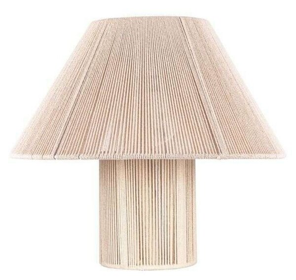 Stolní lampa Globen Lighting, Béžová, Obývací pokoj, Tkanina / Textil