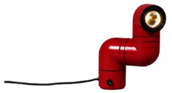 Stolní lampa Santa & Cole, stmívatelné, Červená, Obývací pokoj, Plast