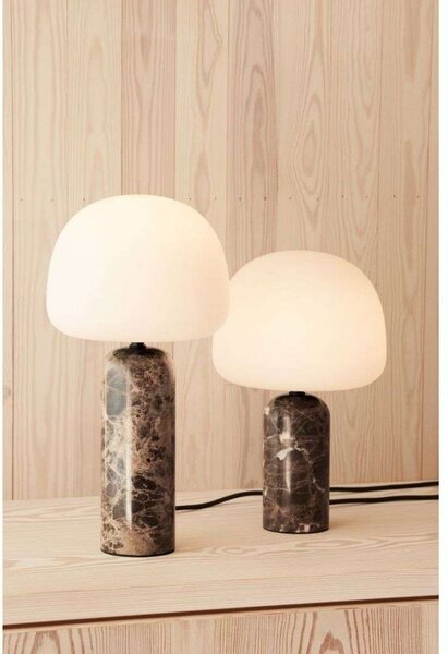 Stolní lampa Northern, stmívatelné, Hnědá / Rezavá, Obývací pokoj, Sklo