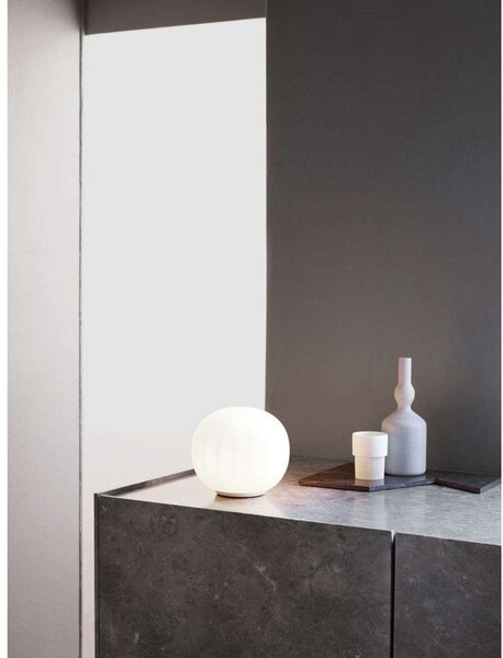 Stolní lampa Luceplan, stmívatelné, Zlatá / mosazná, Obývací pokoj, Sklo
