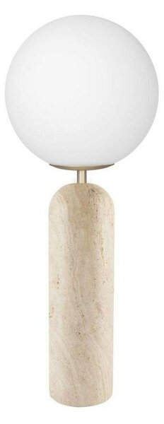 Stolní lampa Globen Lighting, Torrano, Béžová, Obývací pokoj, Sklo, Design