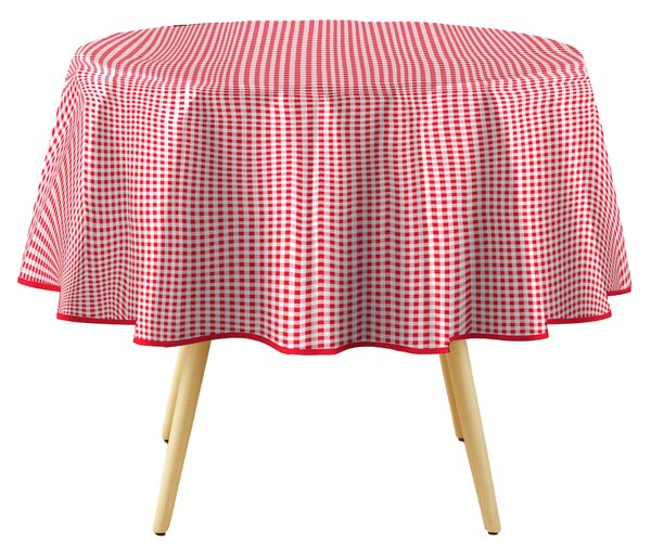 Kulatý ubrus MINI VICHY, Ø 160 cm, kostka