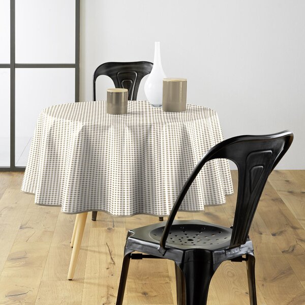 Kulatý ubrus MINI VICHY, Ø 160 cm, kostka