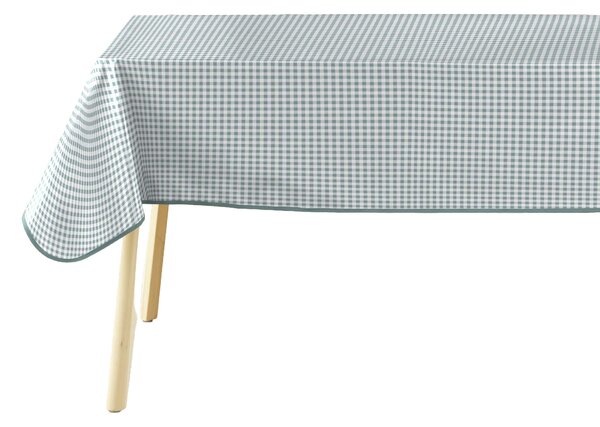 Obdélníkový ubrus MINI VICHY SAUGE, 140 x 240 cm, šalvějová kostička