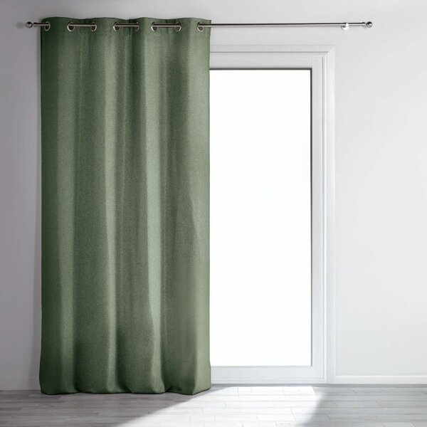 Záclona na průvlecích CHAMBRAY CHINEA CEDRE, 135 x 240 cm, zatemňující