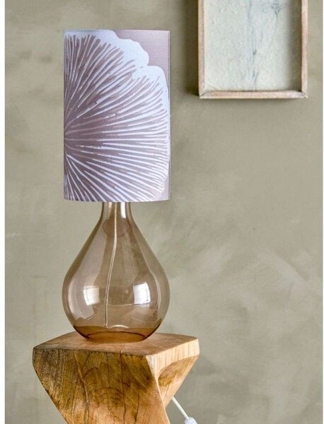 Stolní lampa Bloomingville, Hnědá / Rezavá, Obývací pokoj, Sklo