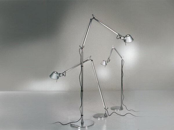 Stojací Lampa Artemide, Metalická, Obývací pokoj, Hliník, Design