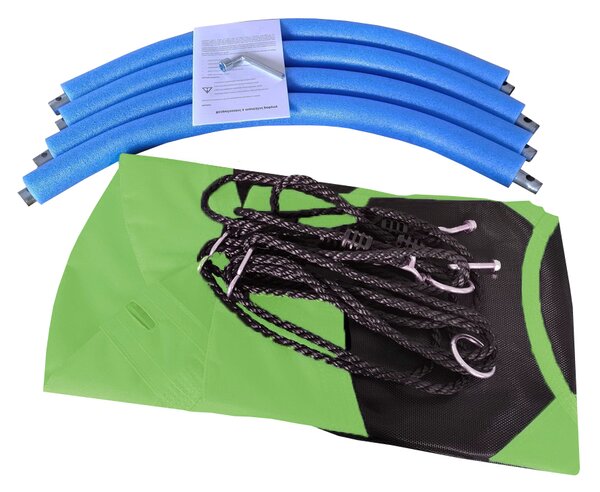 Aga Závěsný houpací kruh 120 cm Světle zelený