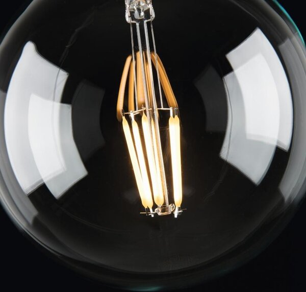 Transparentní LED žárovka Kave Home Bulb 6W E27