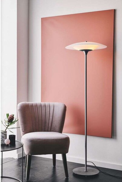 Stojací Lampa Halo Design, Bílá, Obývací pokoj, Kov