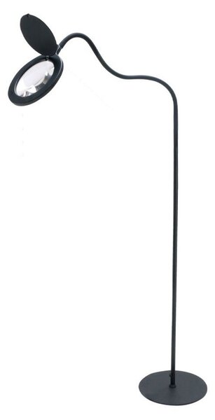 Stojací Lampa Halo Design, stmívatelné, Černá, Pracovna, Hliník
