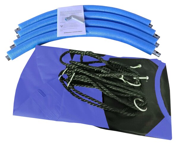 Aga Závěsný houpací kruh 110 cm Modrý