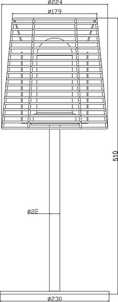 IMPR 836019 Kapego stolní svítidlo Velorum 230V E27 1x max. 18W černá - DEKOLIGHT