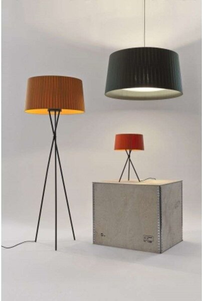 Stojací Lampa Santa & Cole, stmívatelné, Černá, Obývací pokoj, Kov