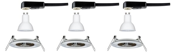 P 93440 Vestavné svítidlo LED Nova kruhové 3x6,5W GU10 kov kartáčovaný nevýklopné - PAULMANN