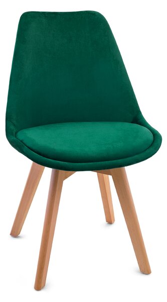 Bestent Sametová židle skandinávský styl GREEN Glamor