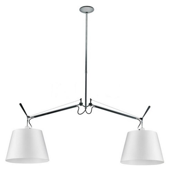 Závěsná svítidlo Artemide, Šedá, Jídelna, Hliník