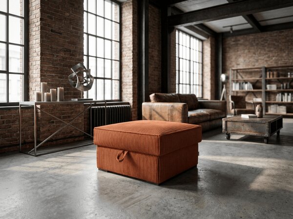 Terakotový taburet SMART COSARO s úložným prostorem 65x65 cm