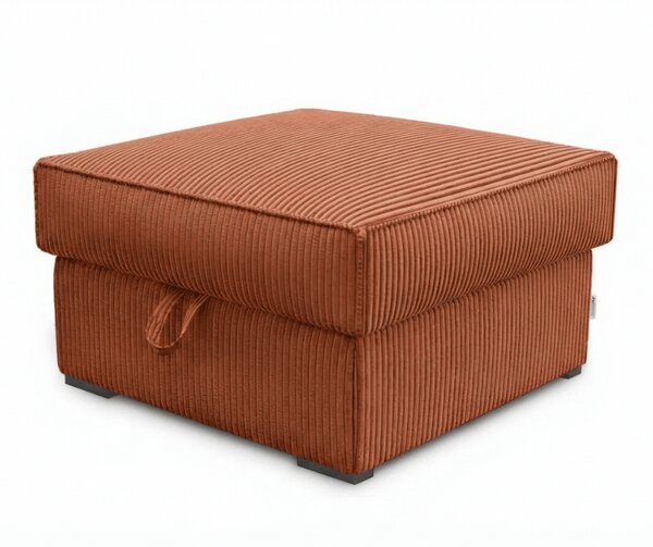 Terakotový taburet SMART COSARO s úložným prostorem 65x65 cm