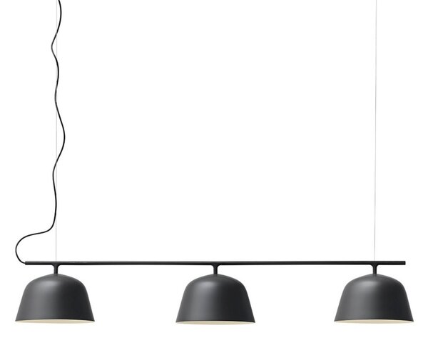 Závěsná svítidlo Muuto, Černá, Jídelna, Hliník