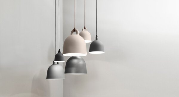 Závěsná svítidlo Normann Copenhagen, Bílá, Obývací pokoj, Hliník