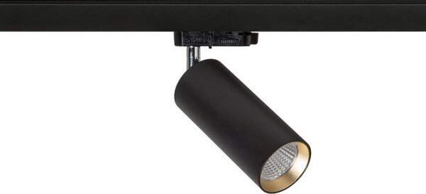 MAVRO pro tříokr. lištu černá/zlatá 230V LED 12W 38° 3000K - RED - DESIGN RENDL