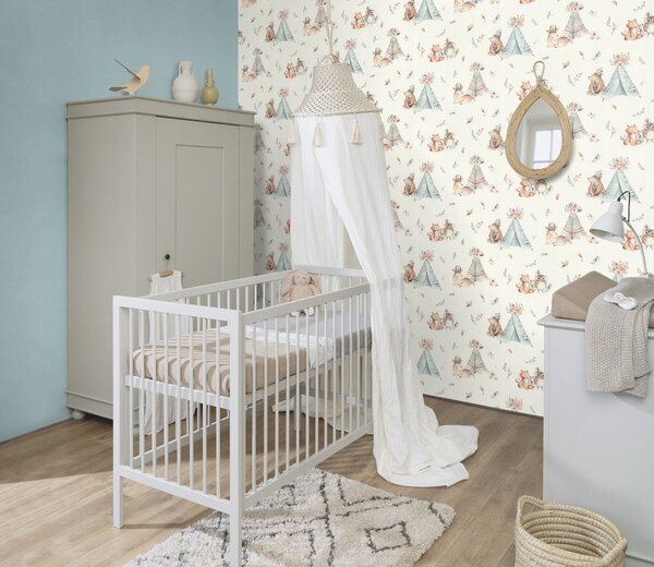 RASCH | Vliesová tapeta na zeď Kids World 2 252880 | 0,53 x 10,05 m | modrá