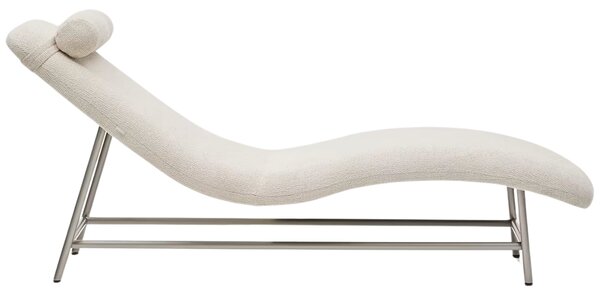 Kave Home Béžová čalouněná lenoška Osla 175 cm