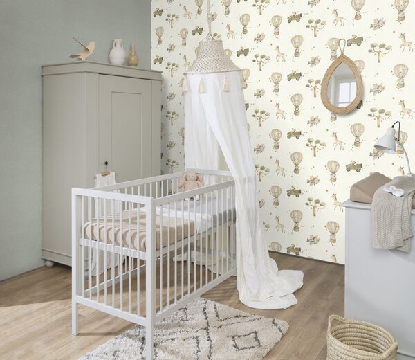 RASCH | Vliesová tapeta na zeď Kids World 2 252835 | 0,53 x 10,05 m | šedá